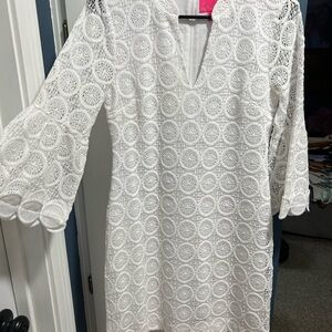 Lilly Pulitzer White Lace Dress